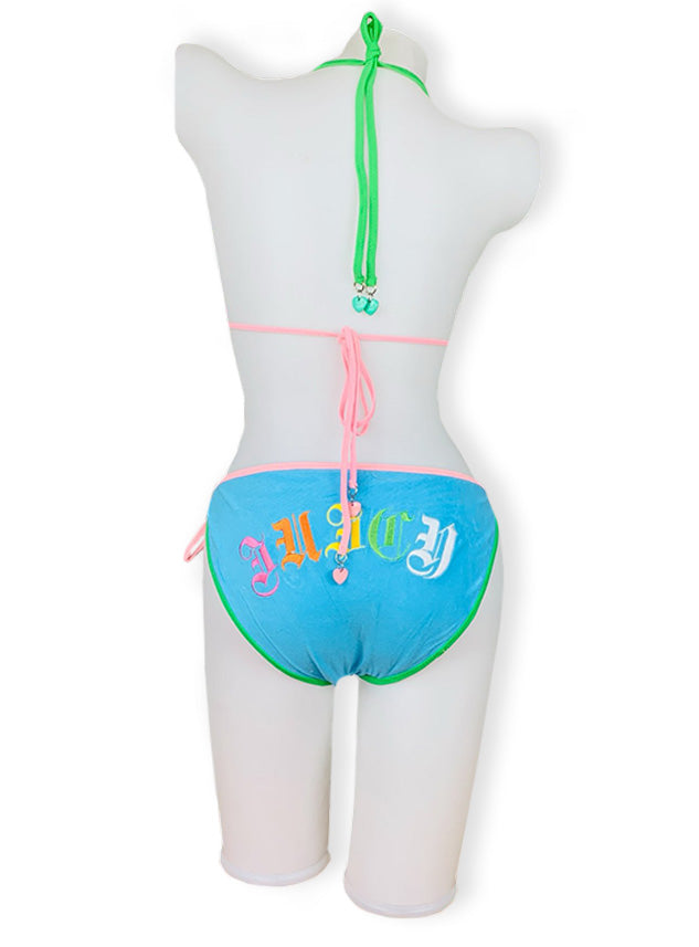 Multi Color Straps Bikni By Purplebag