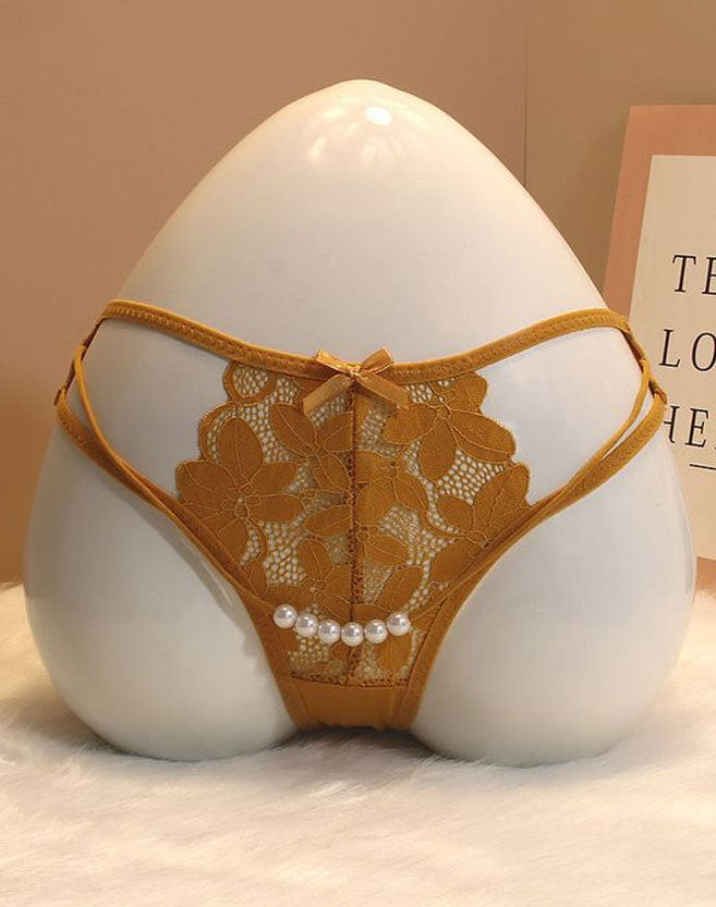 Sexy Beaded Net Silky Ladies Thong