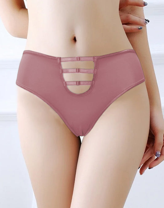 Front Strap Fancy Soft Silk Panty