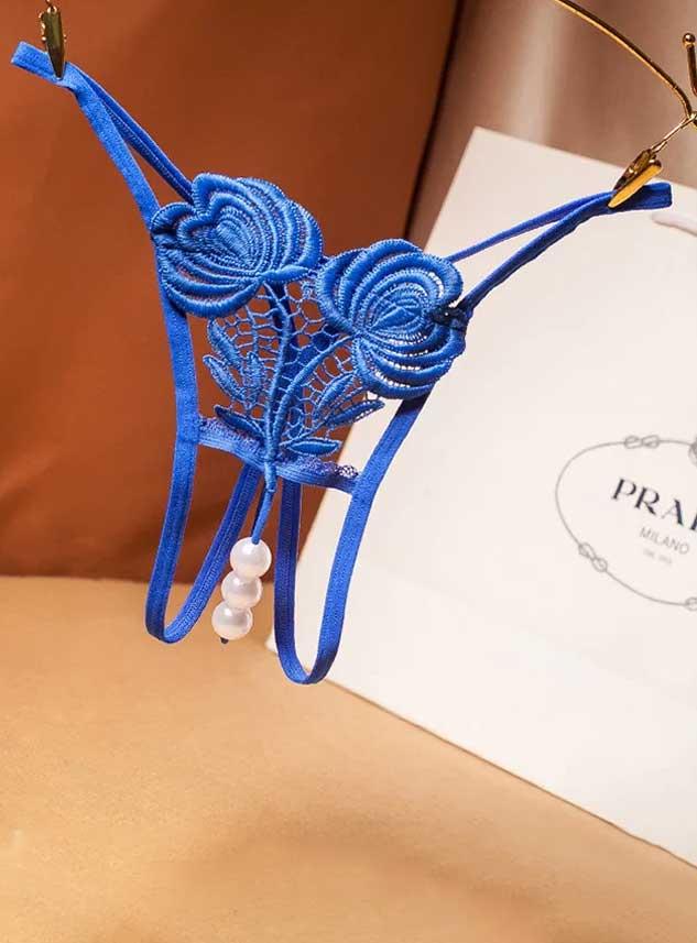 Women Sexy Hot G String Thong With Pearl