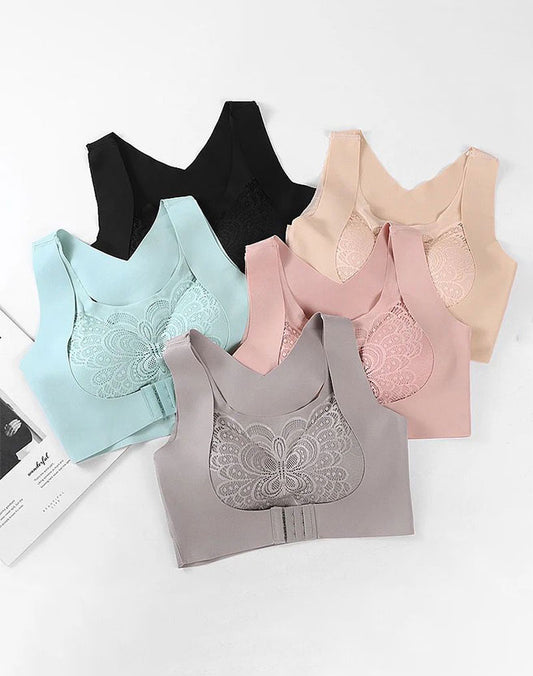 Women Seamless Beauty Back Butterfly Fitness Sports Bra