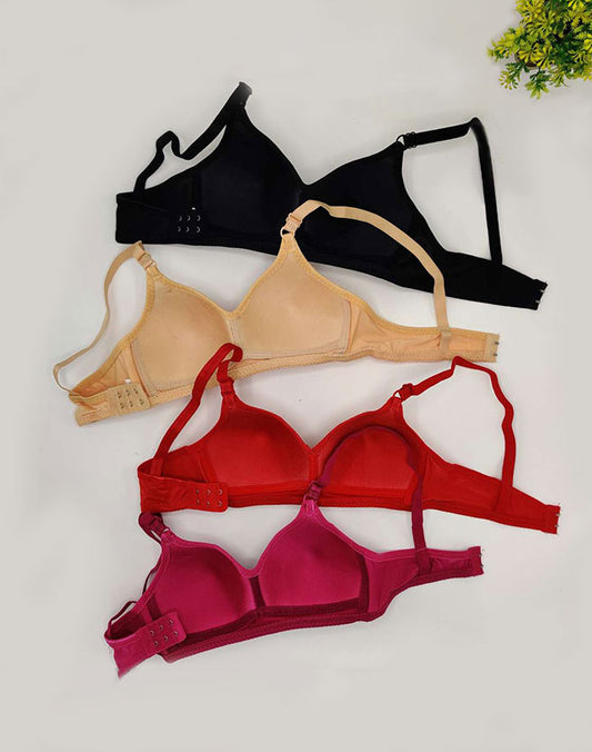 PACK OF 2 VANCOUVER WOMEN'S FLORAL LACE DESIGN PADDED BRA