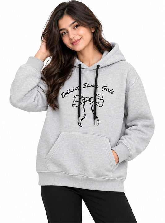 Women Hoodie Strong Bow