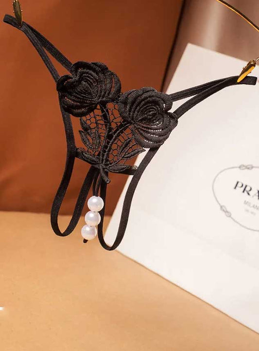 Women Sexy Hot G String Thong With Pearl