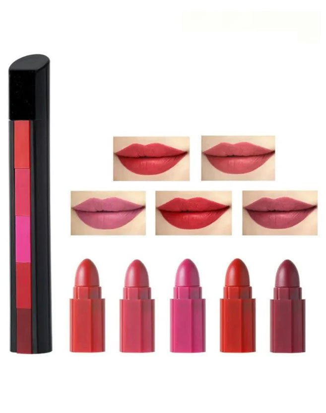 Huda Beauty 5 in 1 Romantic Colors Lipstick