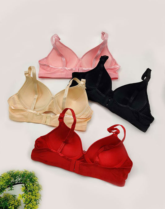 PACK OF 2 WOMEN'S EMBELLISHED DESIGN PADDED BRA