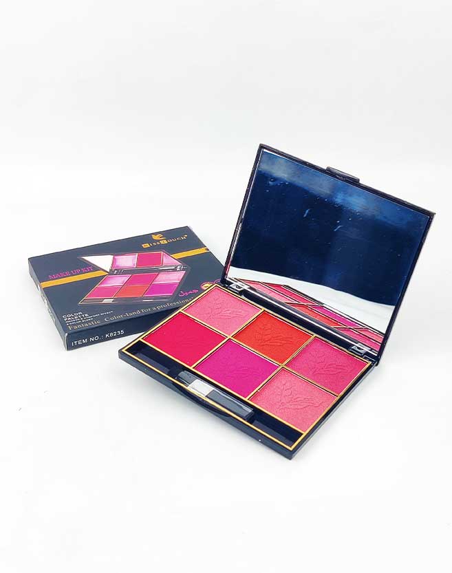 Kiss Touch 6 Color Makeup Blush On