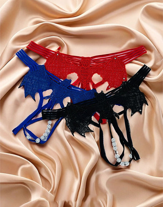 Adjustable Sexy Transparent Batman Thong Panties