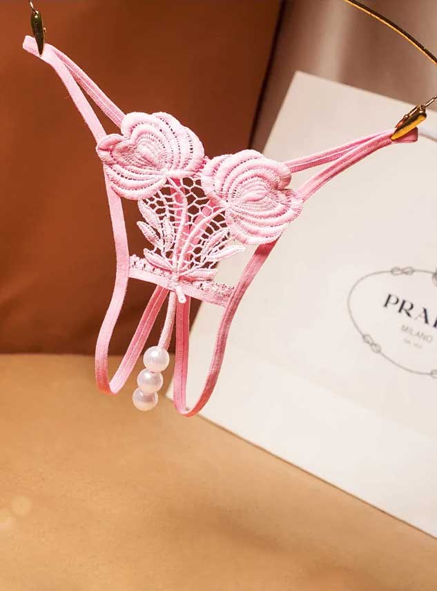 Women Sexy Hot G String Thong With Pearl