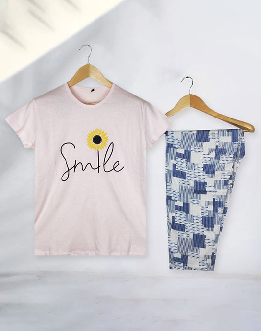 Smile Printed Night Suit