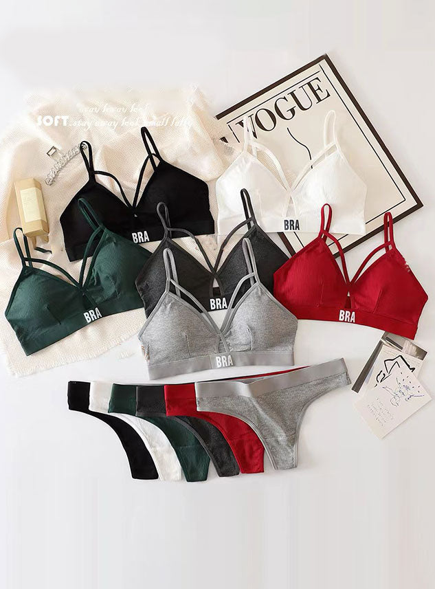 Super Soft Fancy Cotton Bra Set