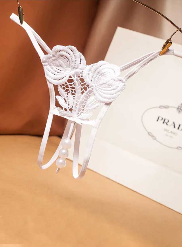 Women Sexy Hot G String Thong With Pearl