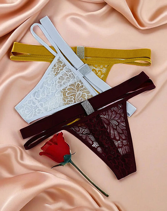 Adjustable Sexy Transparent Thong Panties