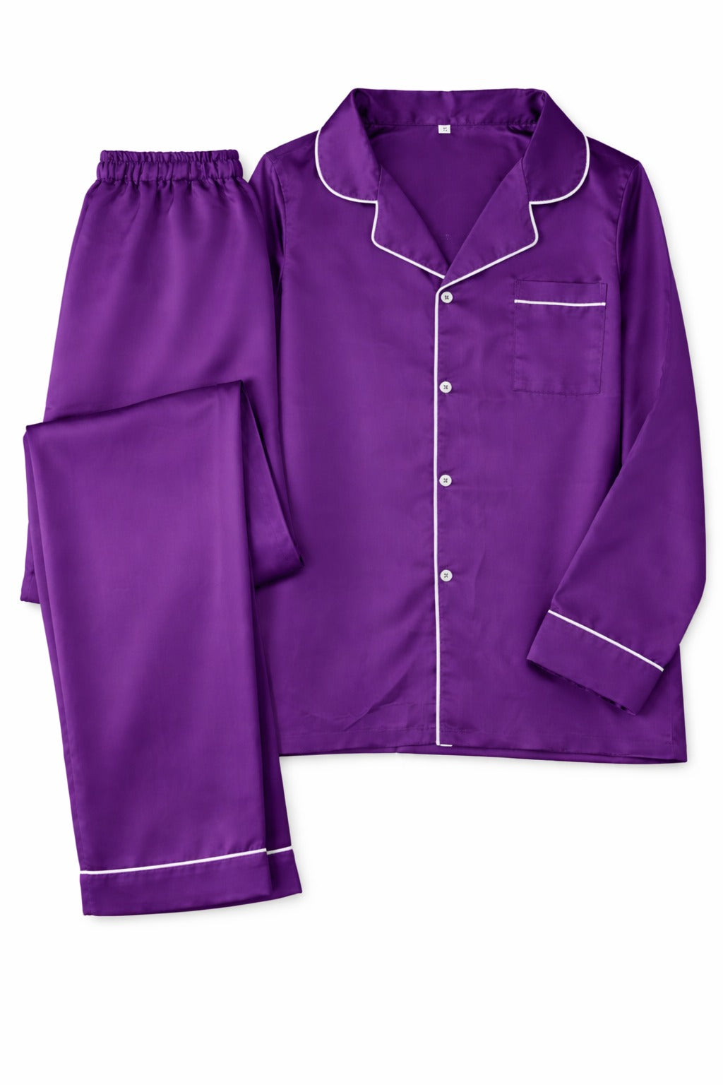 PURPLE SILK P'J SET