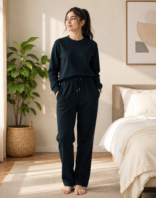 Women's Premium Thermal Lounge Set Blue