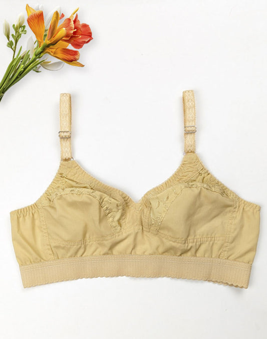 4 Hook Thick Belt Cotton Bra