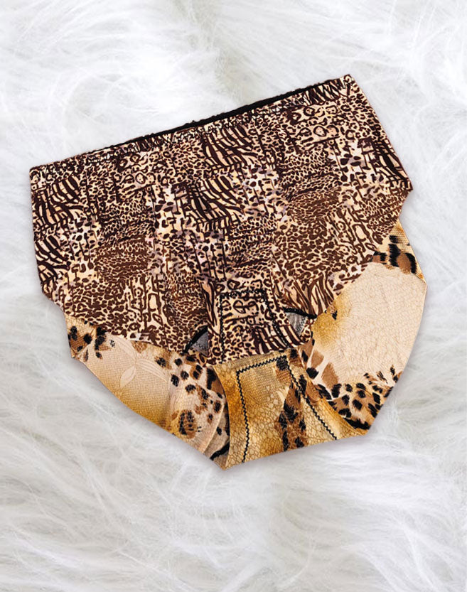 Pack Of 2 Leopord & Cheetah Stuff Short Panty