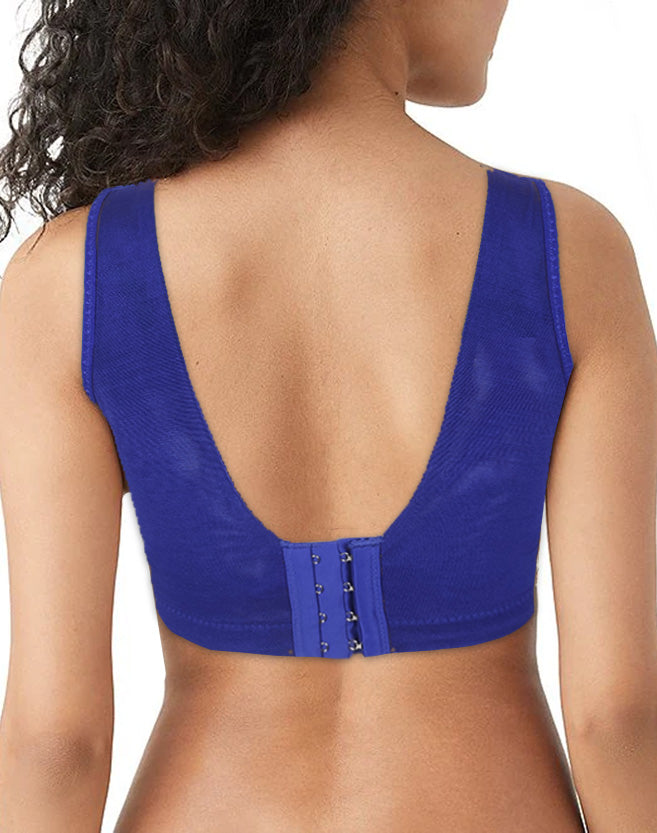 Full Coverage Fancy Net Lace Pushup Padded Bra