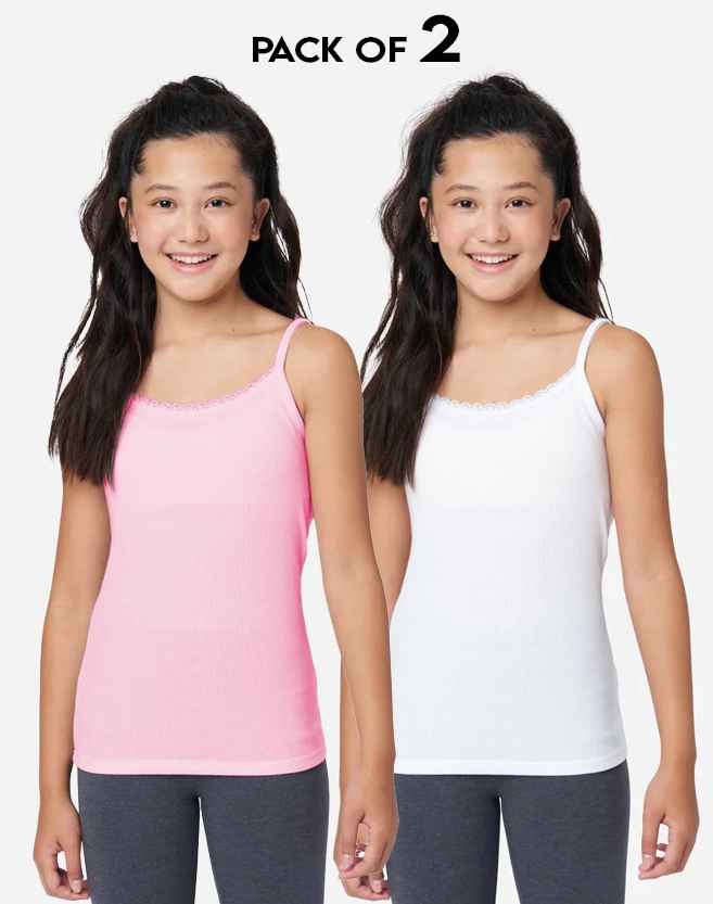 PACK OF 2 Teenage COTTON CAMISOLE