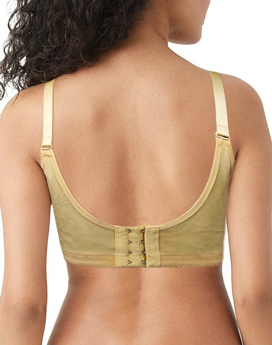 Full Coverage Red & White Flower Bra