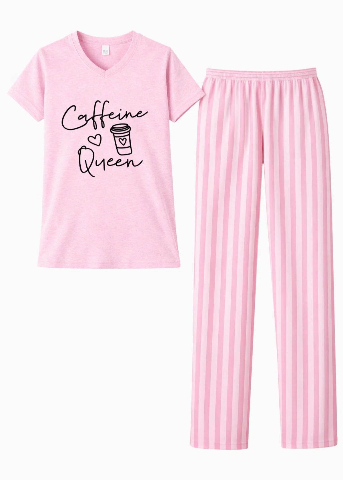 Half Sleeve V Neck Pajama Suit