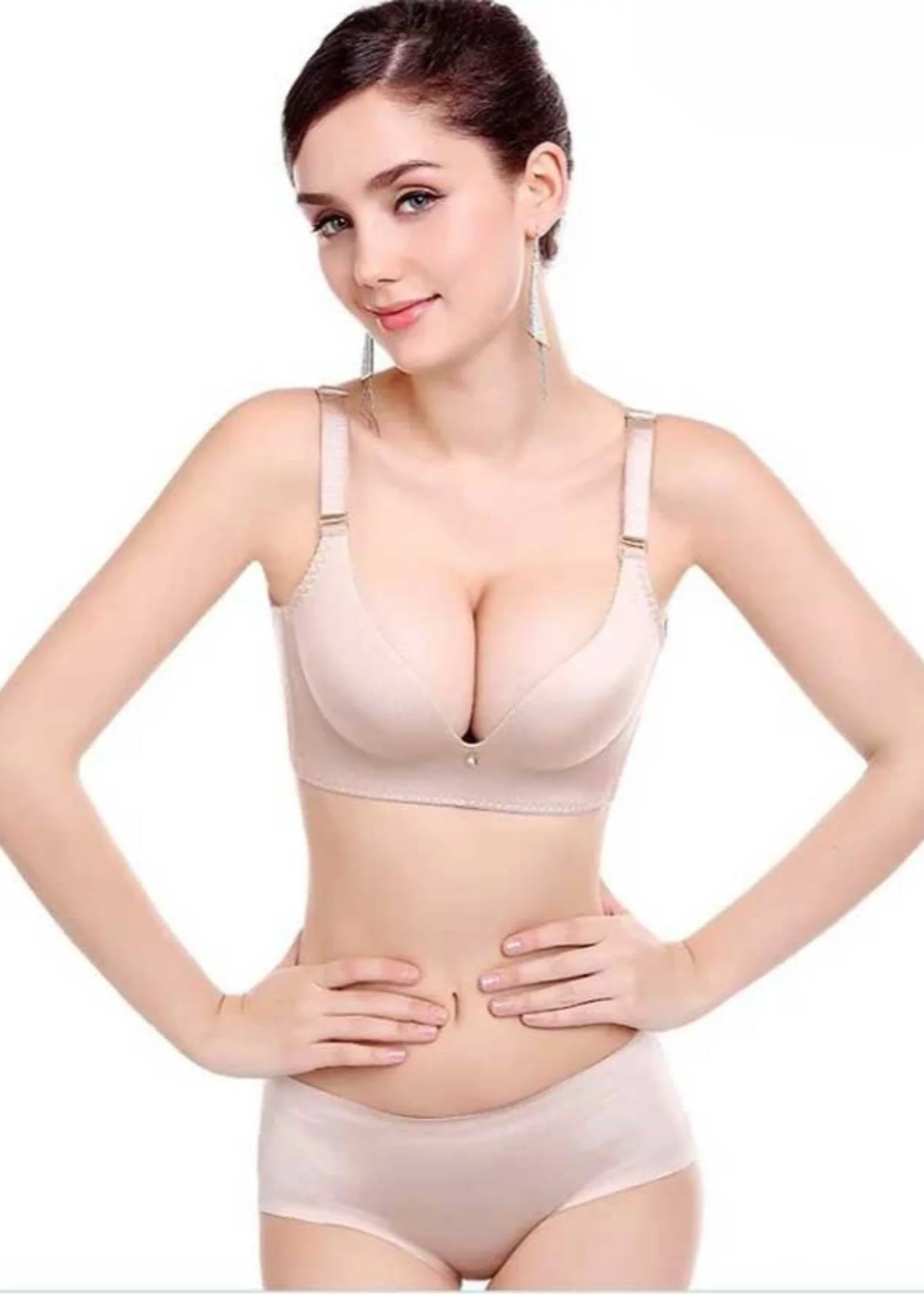 Wire Free Bridal Pushup Bra Skin