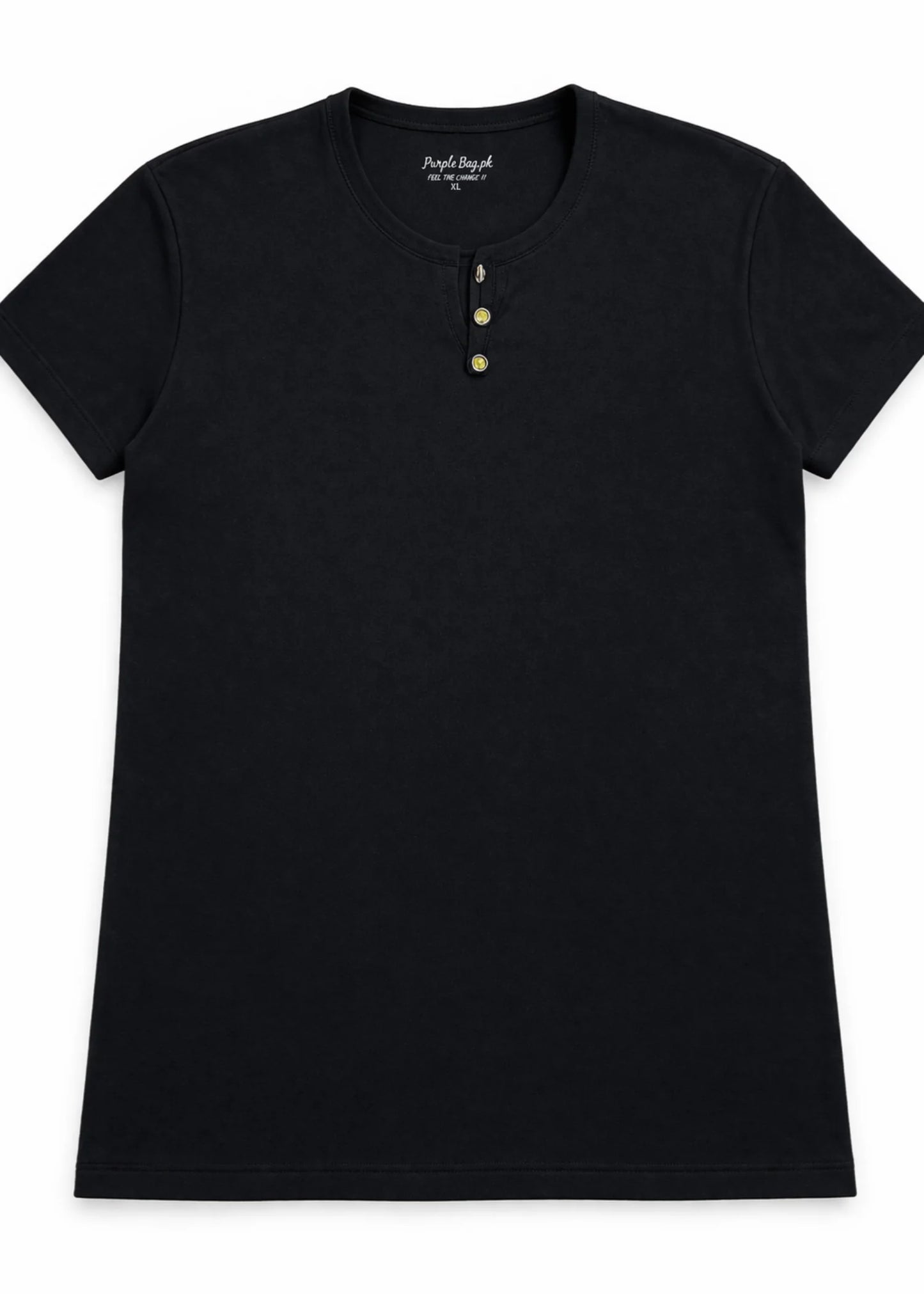 Women's Classic Black Half Sleeves Casual Shirt