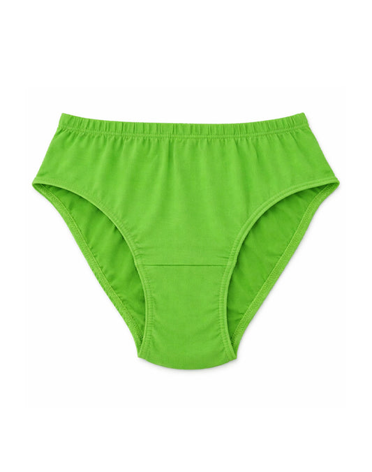 Green Cotton Briefs Panties