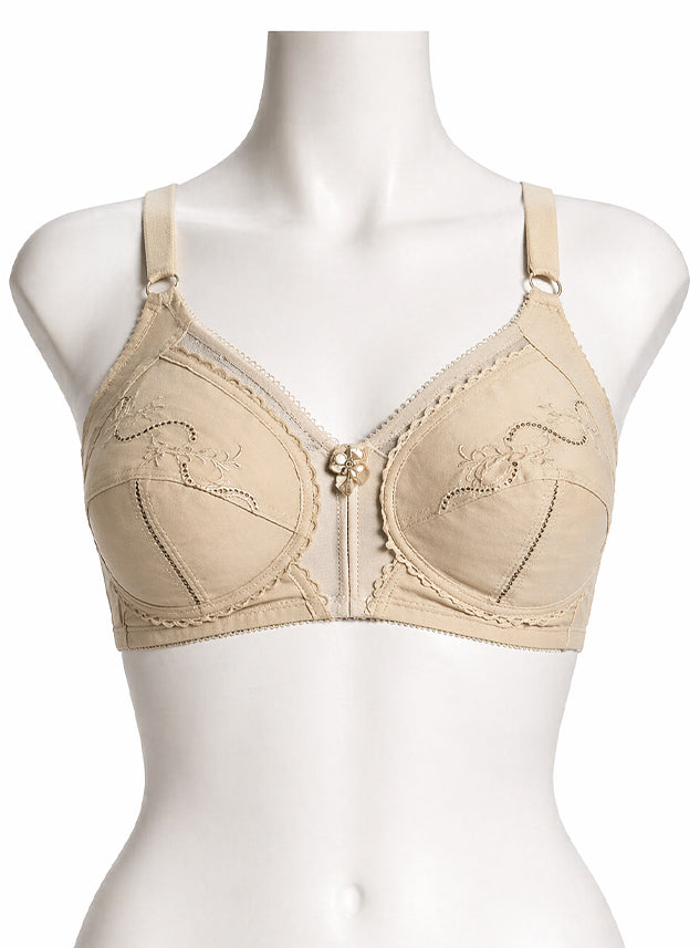 Classic Cotton Embraided Bras