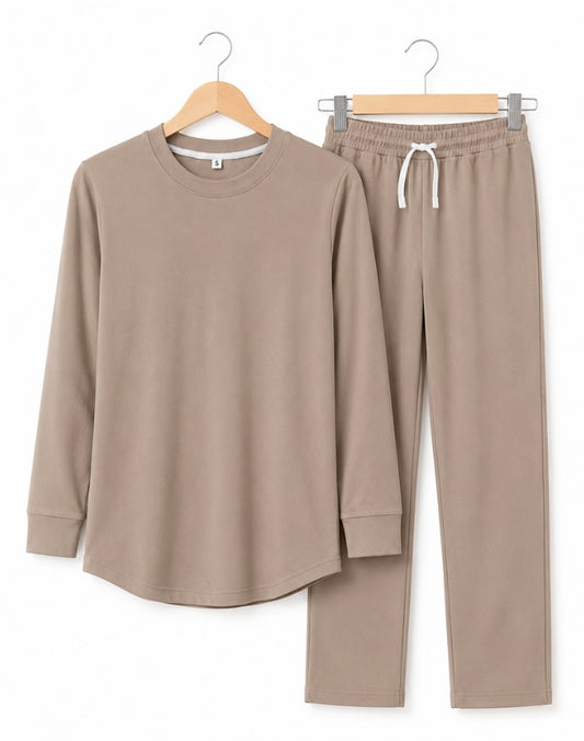 Women's Premium Thermal Lounge Set Brown