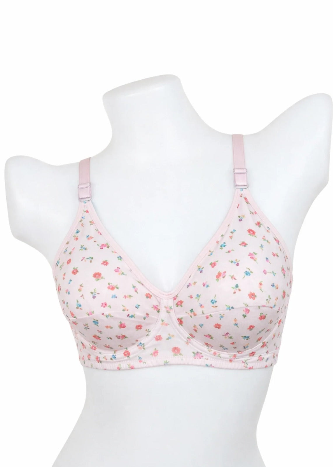 Indian Printed Lawn Bra Pink
