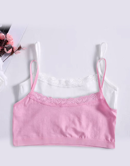 Pack Of 2 Thin Straps Camisole Bra